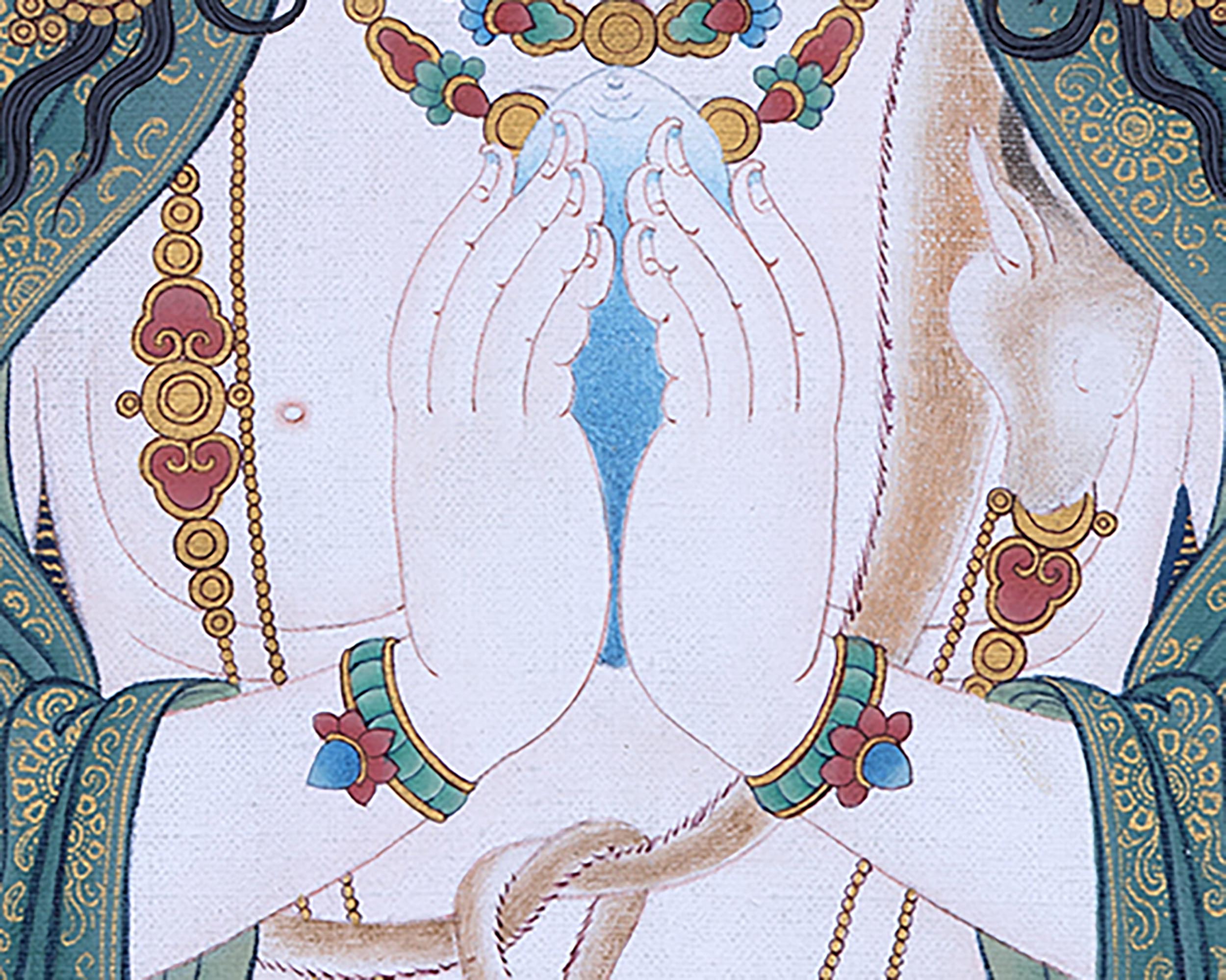 Four Armed Avalokiteshvara Print | High Quality Chenrezig Art