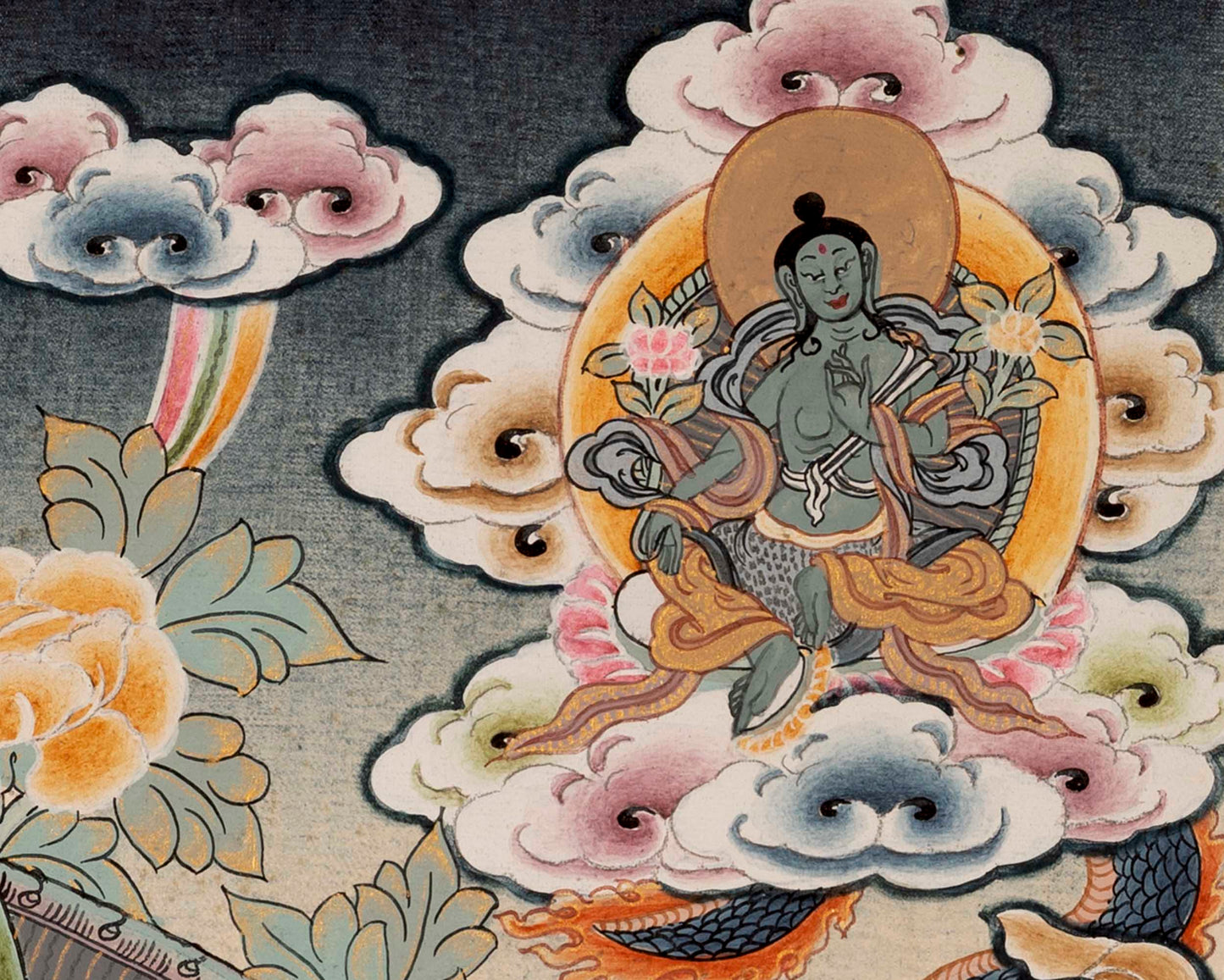 1000 Armed Avalokiteshvara | Chenresig Thangka | Religious Artwork