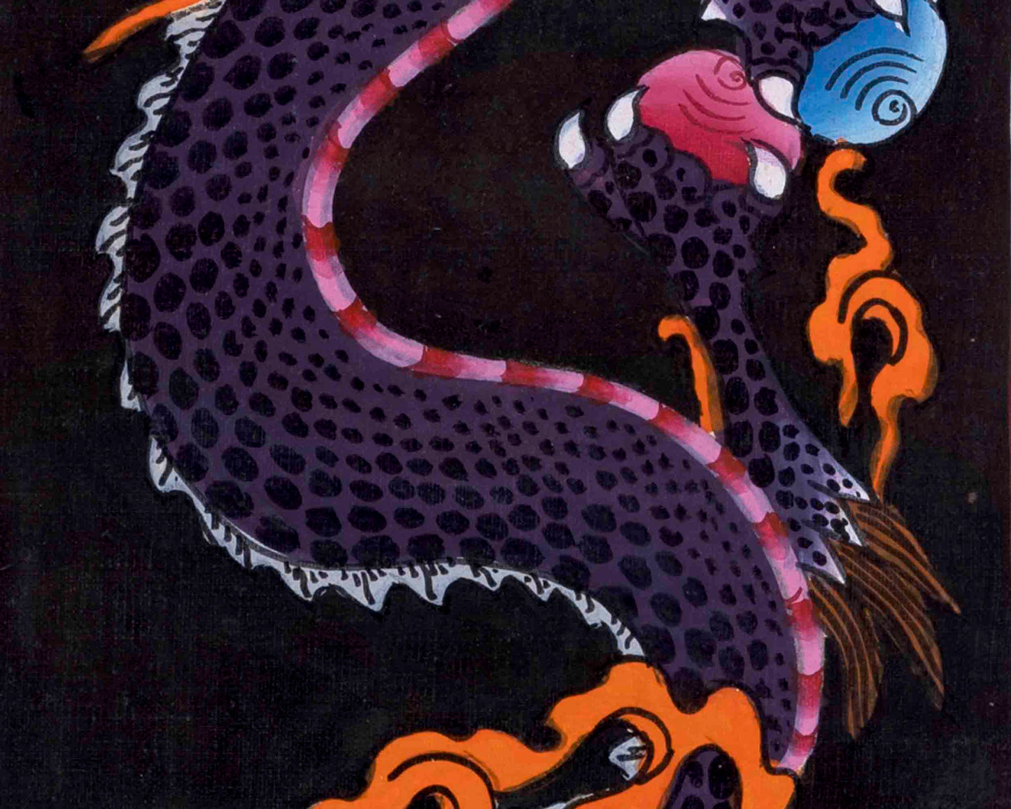 Dragon Painting Thangka | Traditional Tibetan Style