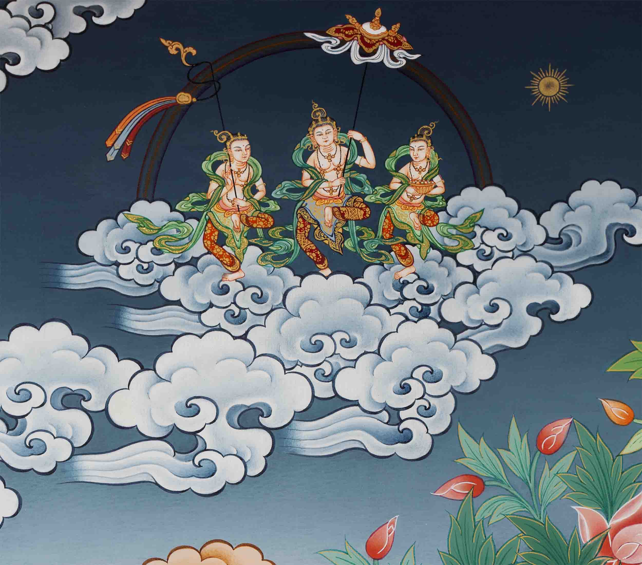 White Tara Print | Traditional Buddhist Art | Wall Decors
