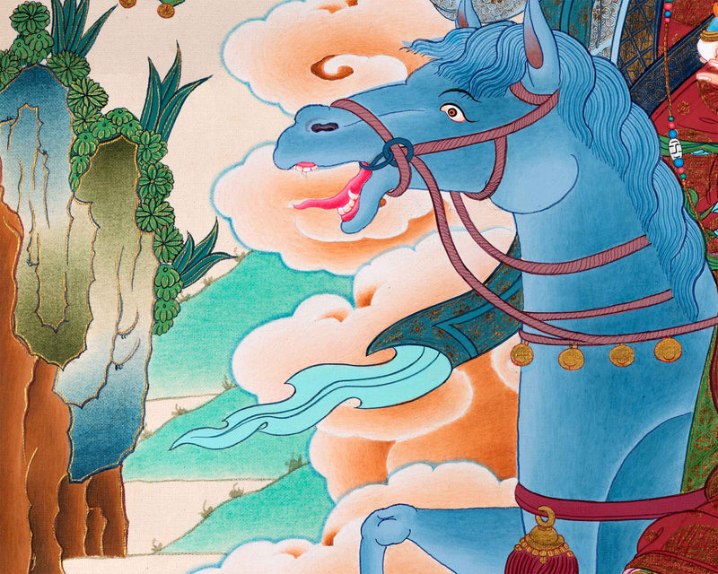 Achi Tsogyal Thangka | Blessing of Achi Chokyi Drolma | Religious Wall Hanging