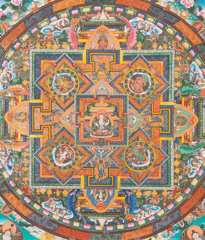 Buddhist Mandala Print | Religious Artwork | Wall Hanging Decoration