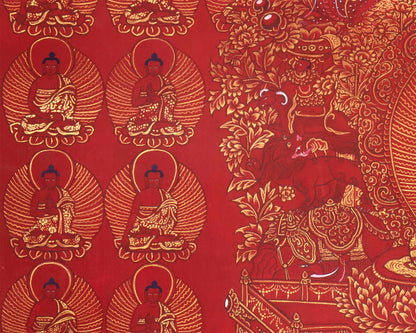 108 Buddhas' | Thangka Prints | Wall Hanging Decors