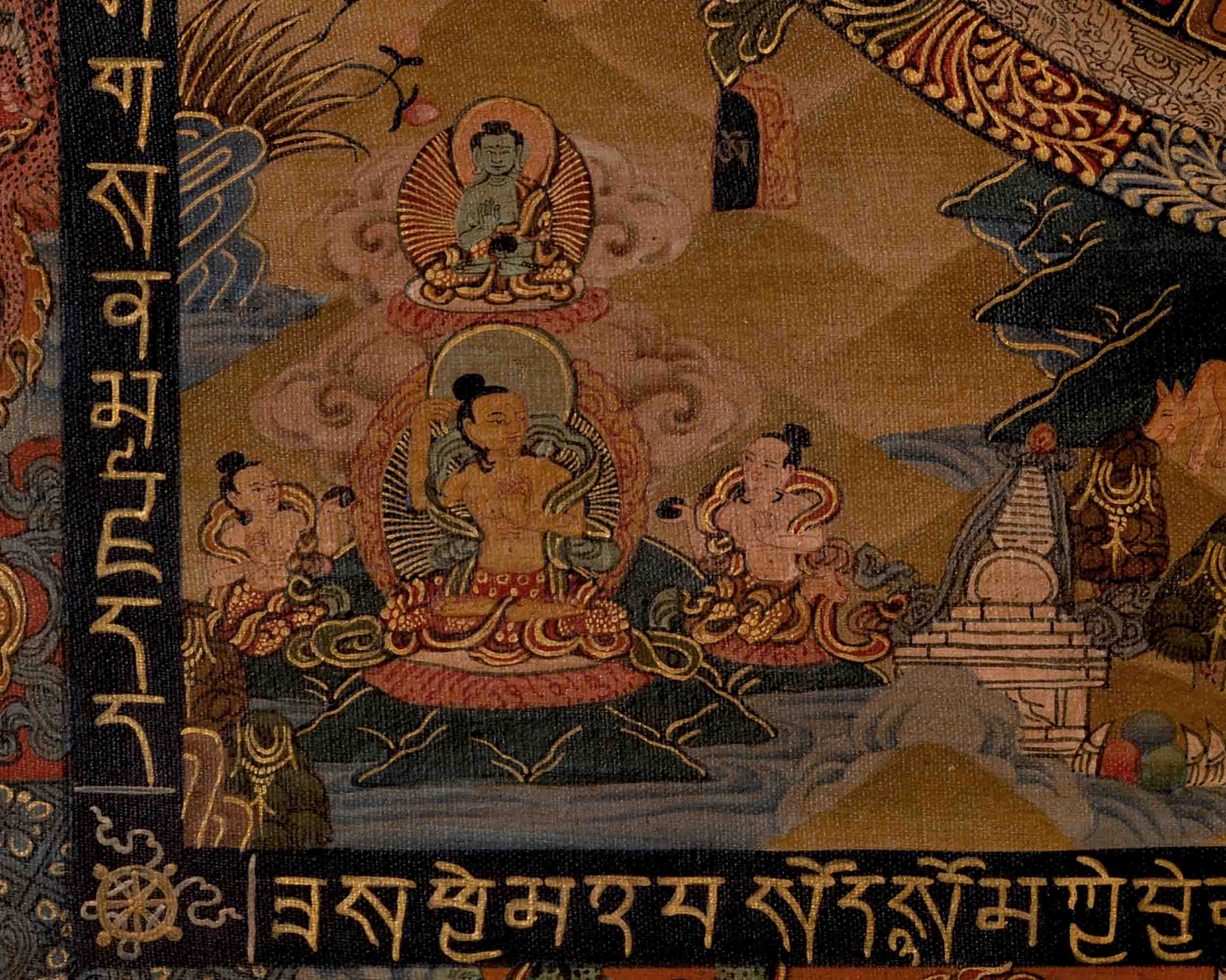 White Tara Mandala | Traditional Tibetan Thangka | Religious Wall Decors