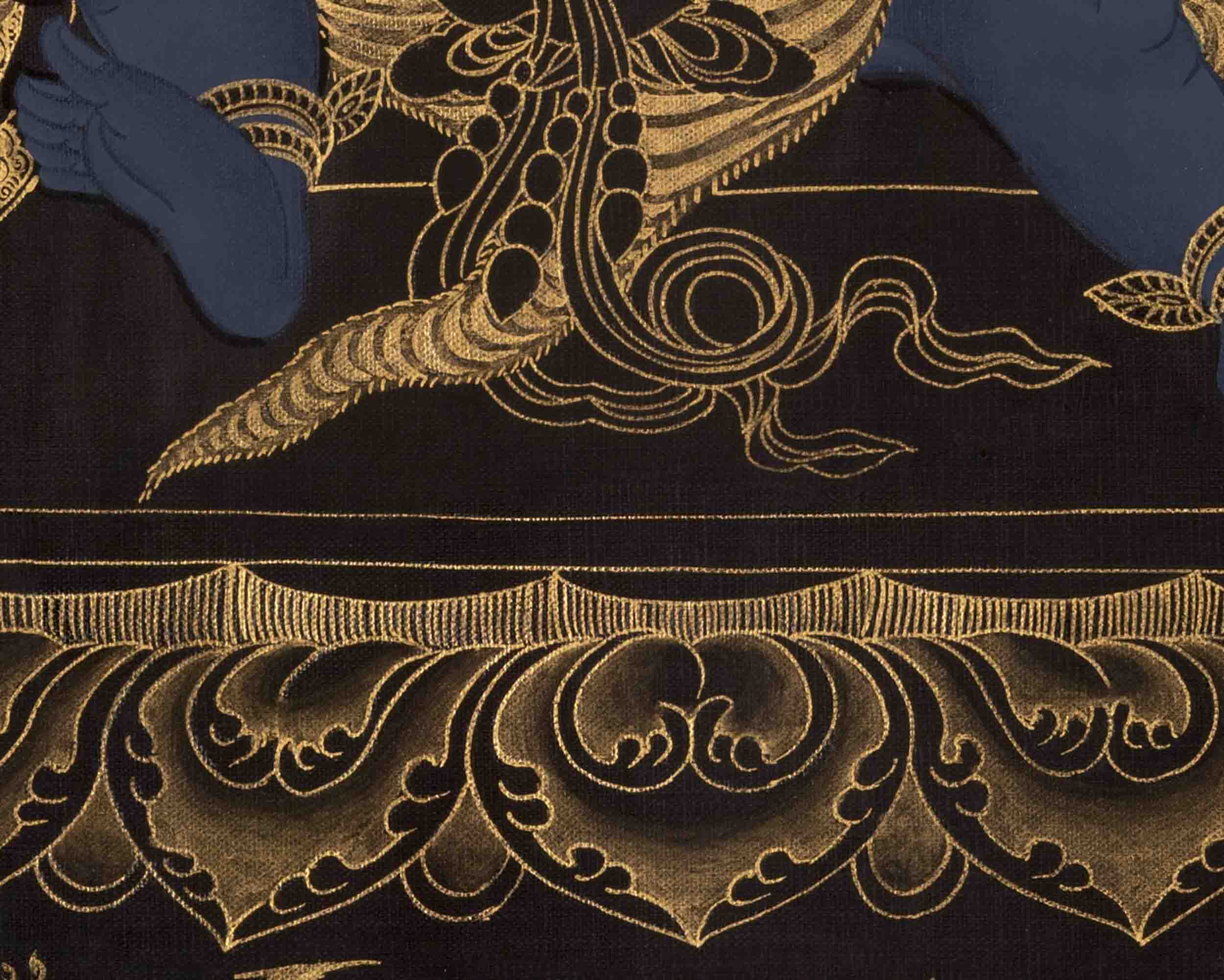 Vajrapani Thangka | Wrathful Bodhisattva Painting | Wall Decors