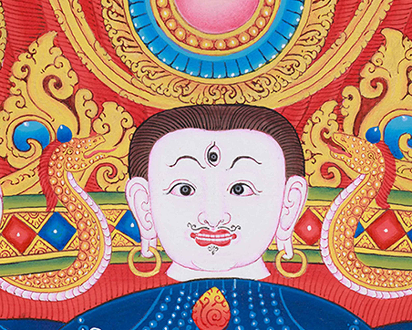 Bhairav Thangka Print | Mahakala Canvas Print for Divine Protection