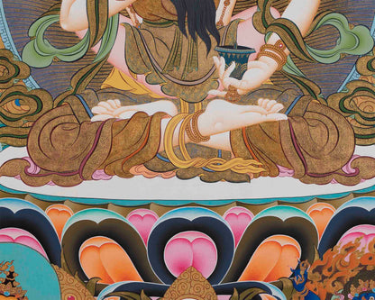 Dorje Sempa Print | Vajrasattva Thangka Print | Wall Decorations