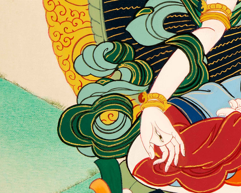 White Tara Practice Thangka | Traditional Buddhist Art