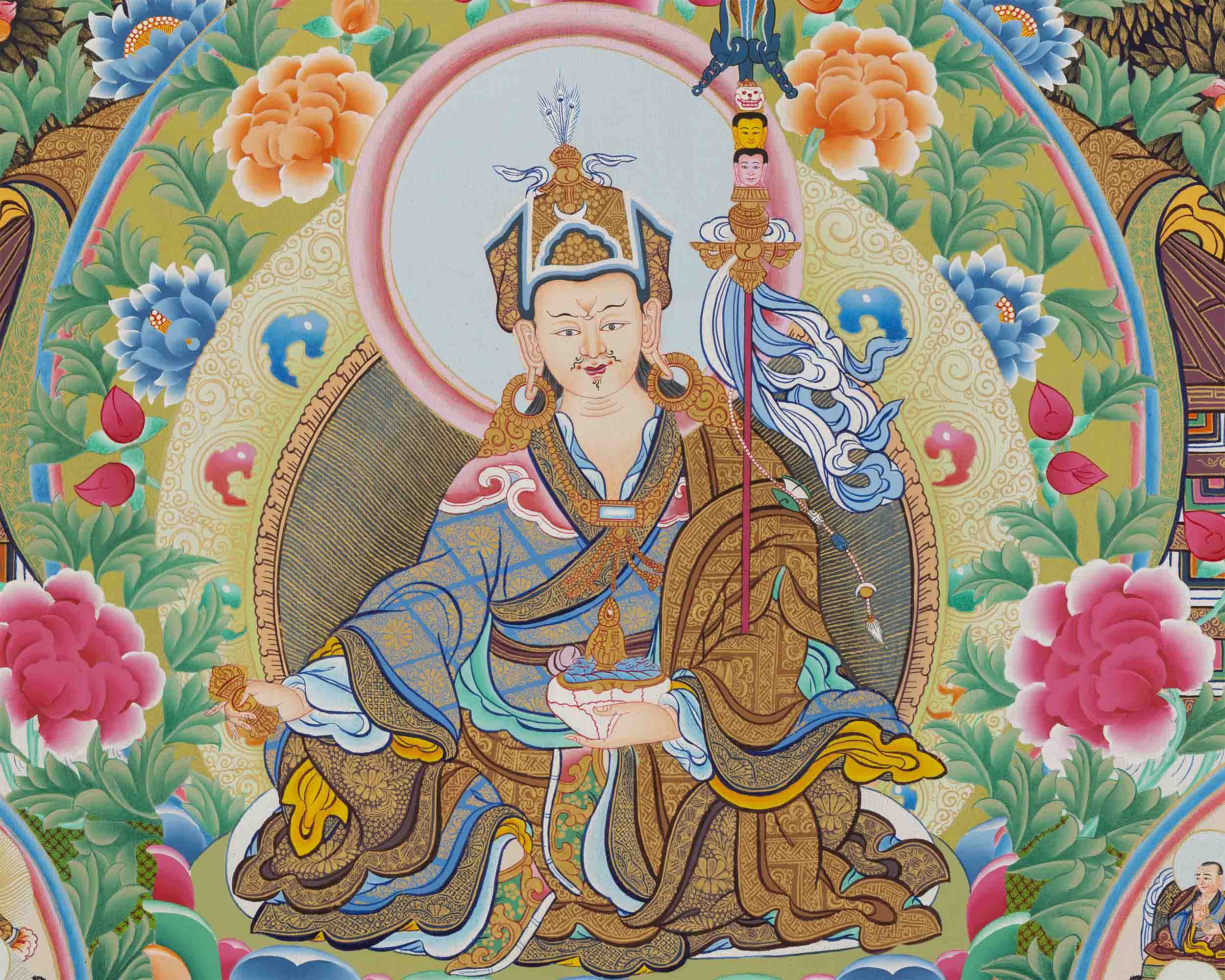 Refuge Tree Thangka | Guru Rinpoche Print