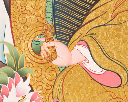 Guru Rinpoche Thangka | Traditional Handpainted Art | Wall Decors