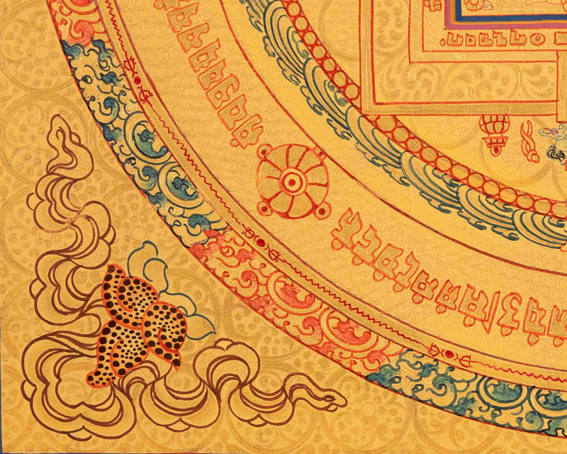 Religious Mandala Thangka | Tibetan Artwork | Traditional Wall Decors