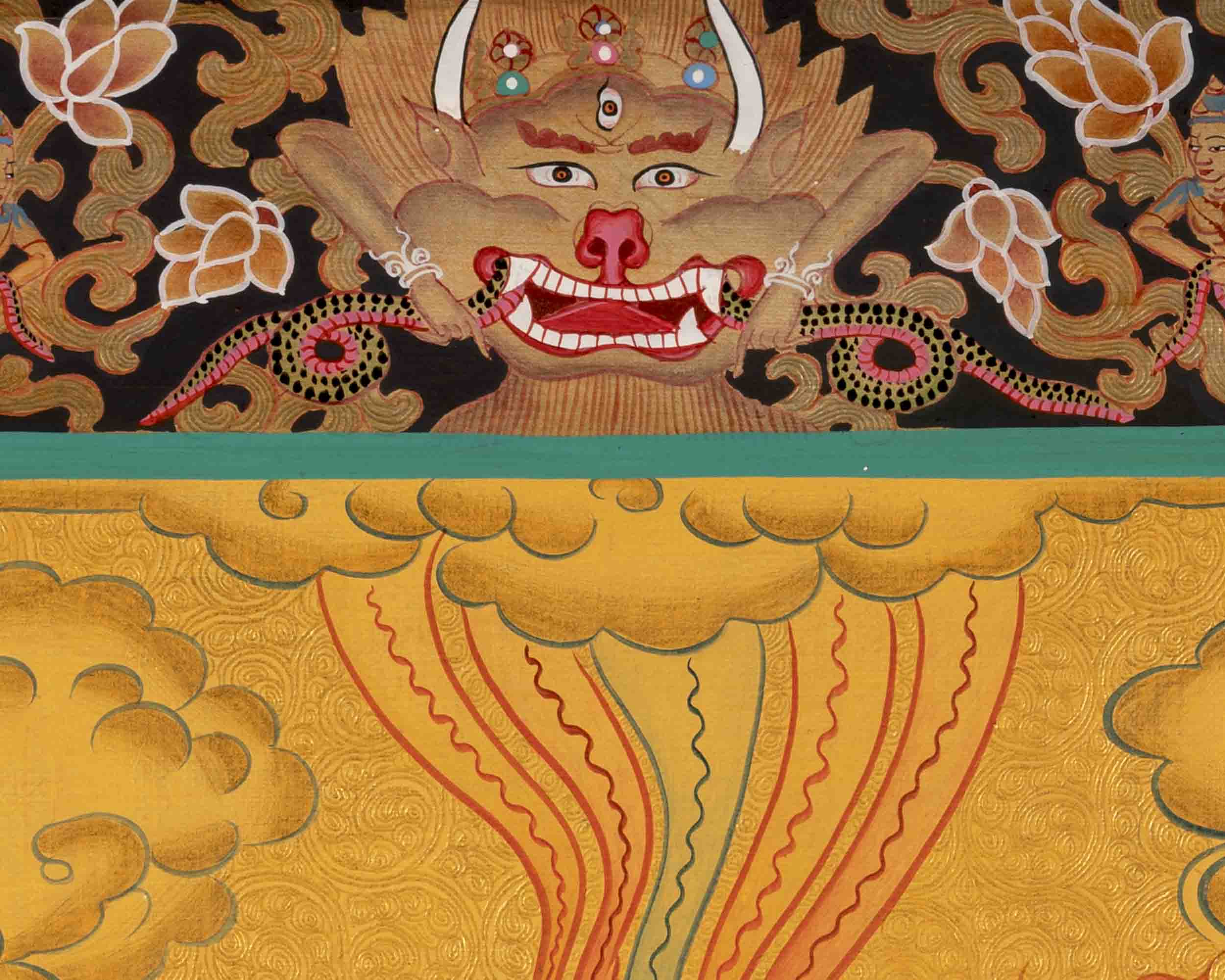 Vajrapani Thangka | Wall Hanging Canvas Art