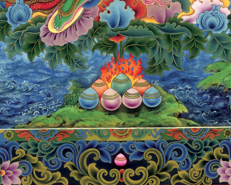 Green Tara Bodhisattva Thangka Prints | Digital Canvas Prints