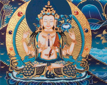 Manjushri Bodhisattva Print | Shrine Altar