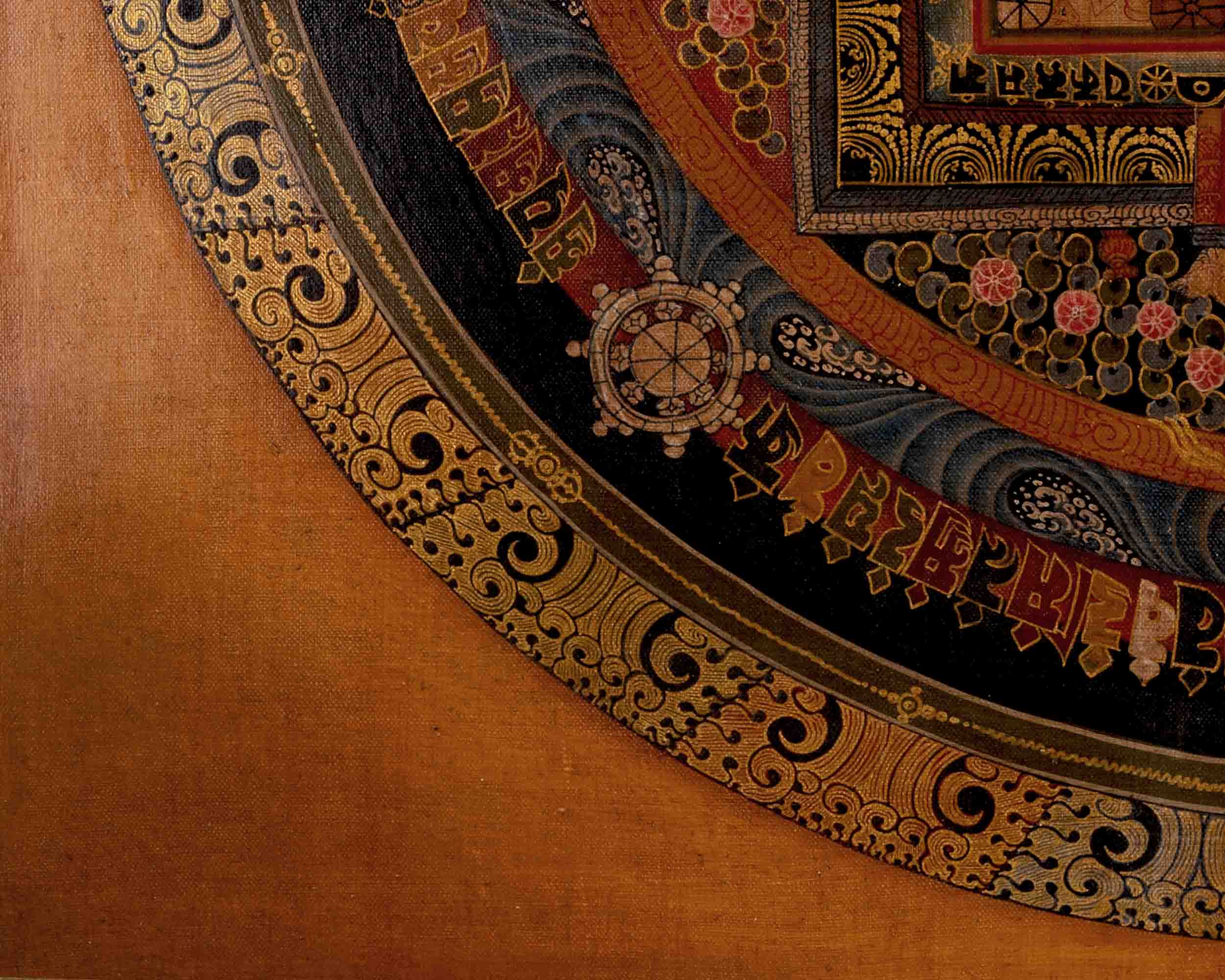 Tibetan Kalachakra Mandala | Traditional Thangka | Wall Decors