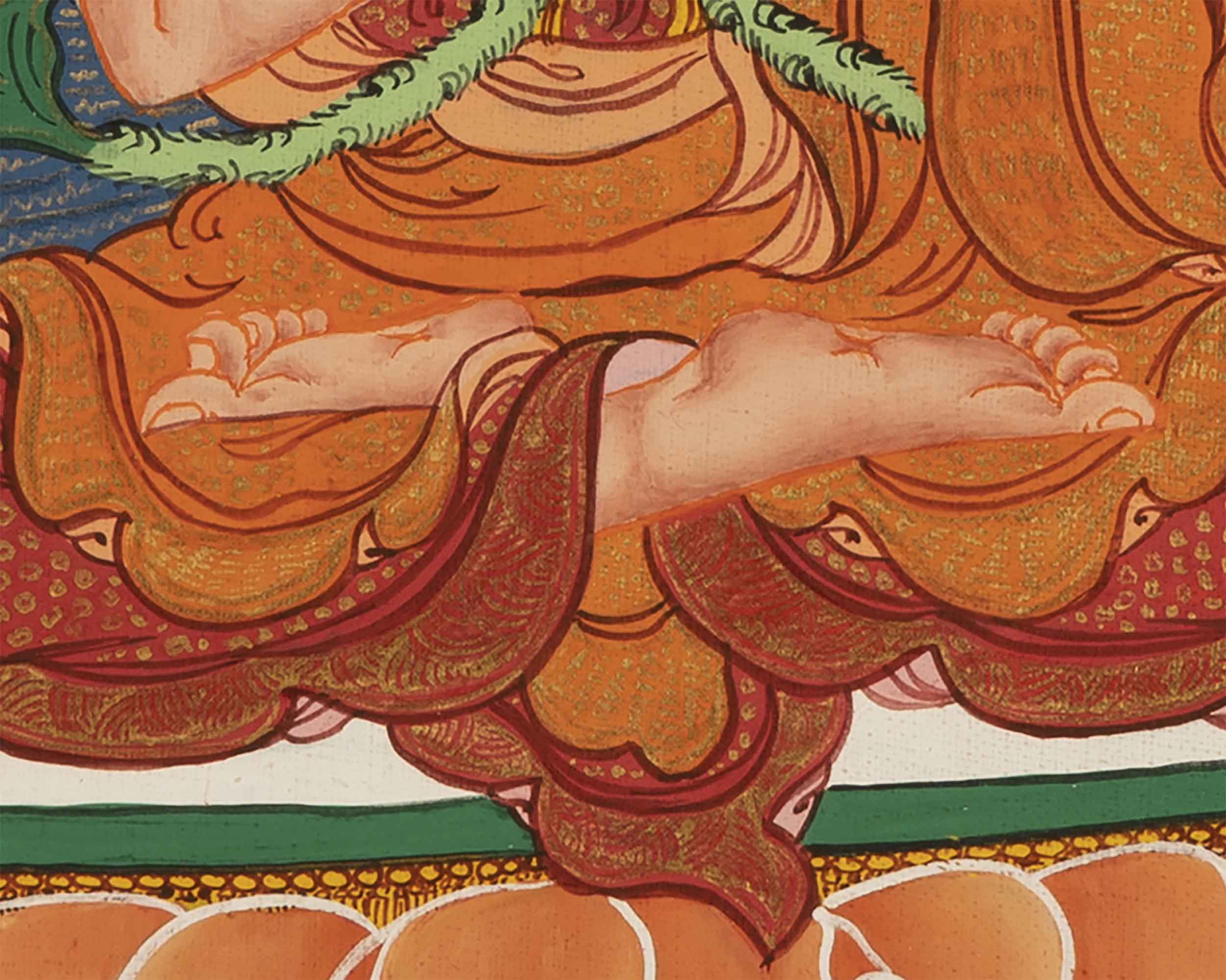Tsongkhapa Tibetan Thangka | Art Painting for Meditation