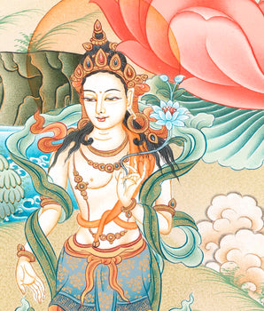 Bodhisattva Manjushree Print | Wall Hanging Thangka