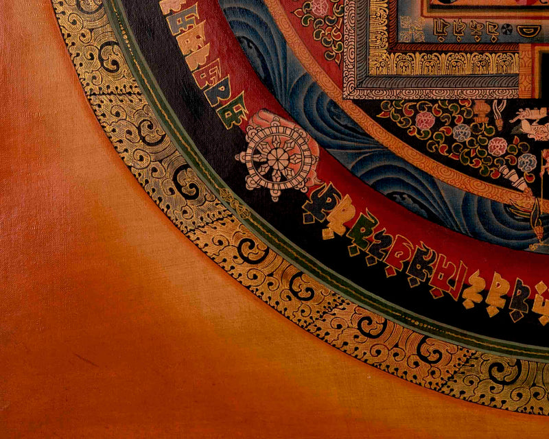 Traditional Kalachakra Mandala Thangka | Tibetan Art | Wall Decors
