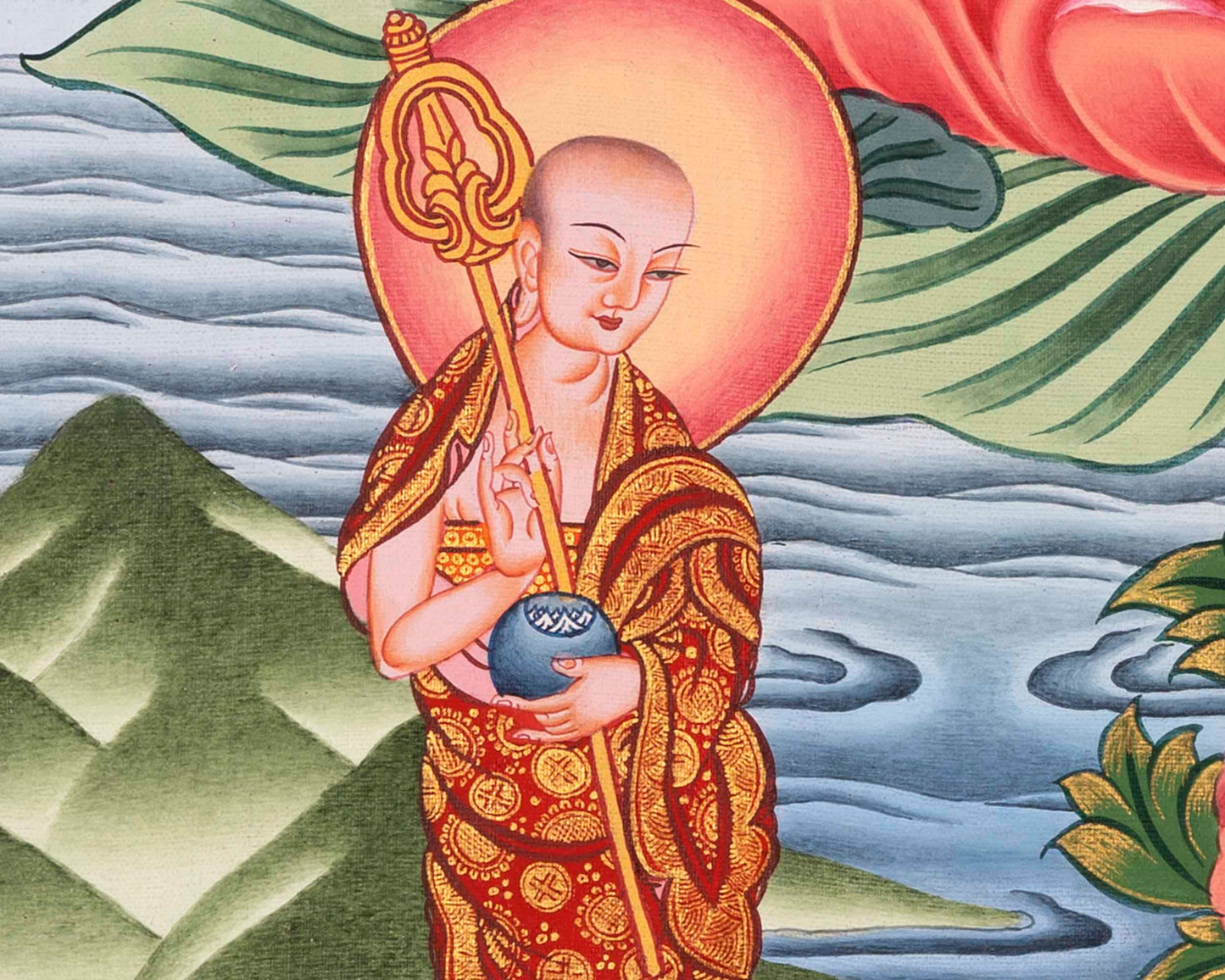 Bhaisajyaguru Thangka | Original Hand-Painted Tibetan Art