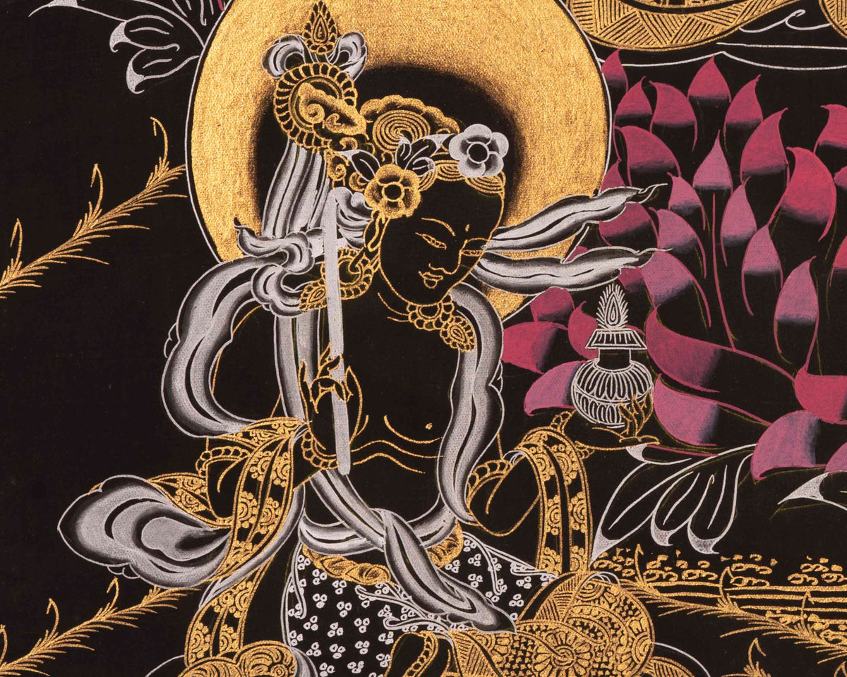 Guru Rinpoche Thangka | Traditional Tibetan Art | Wall Decors