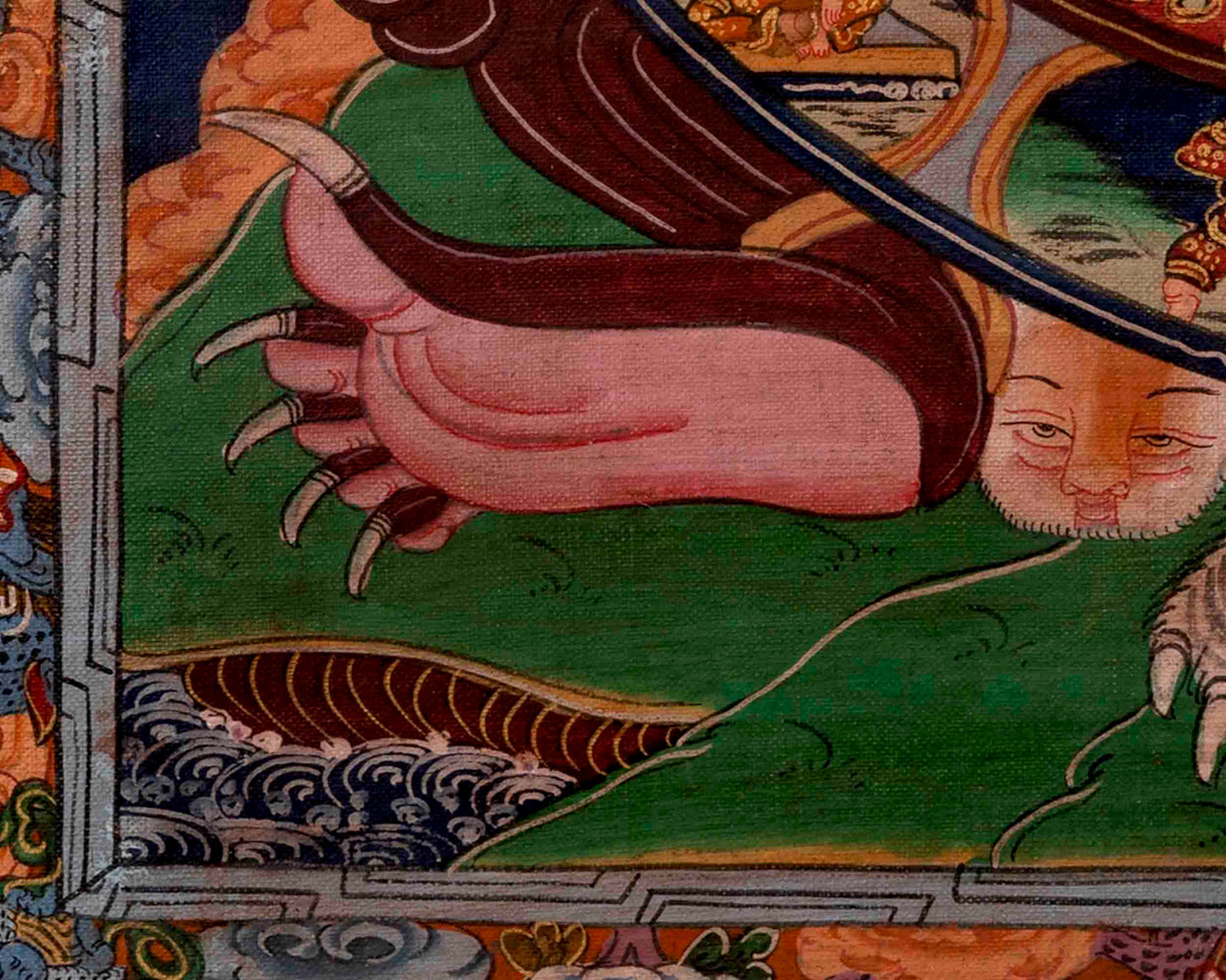 Original Bhavachakra Thangka | Traditional Handpainted Art | Wall Decors