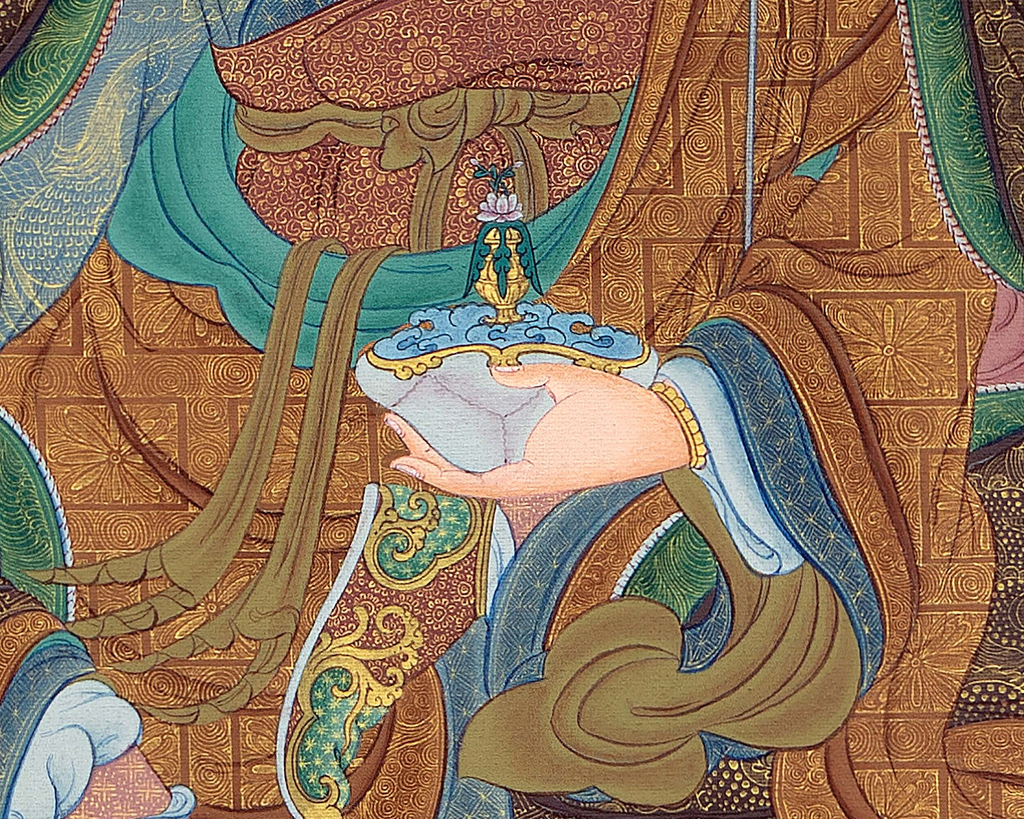 Guru Padmasambhava Thangka Prints | Tibetan Thangka Canvas Digital Print