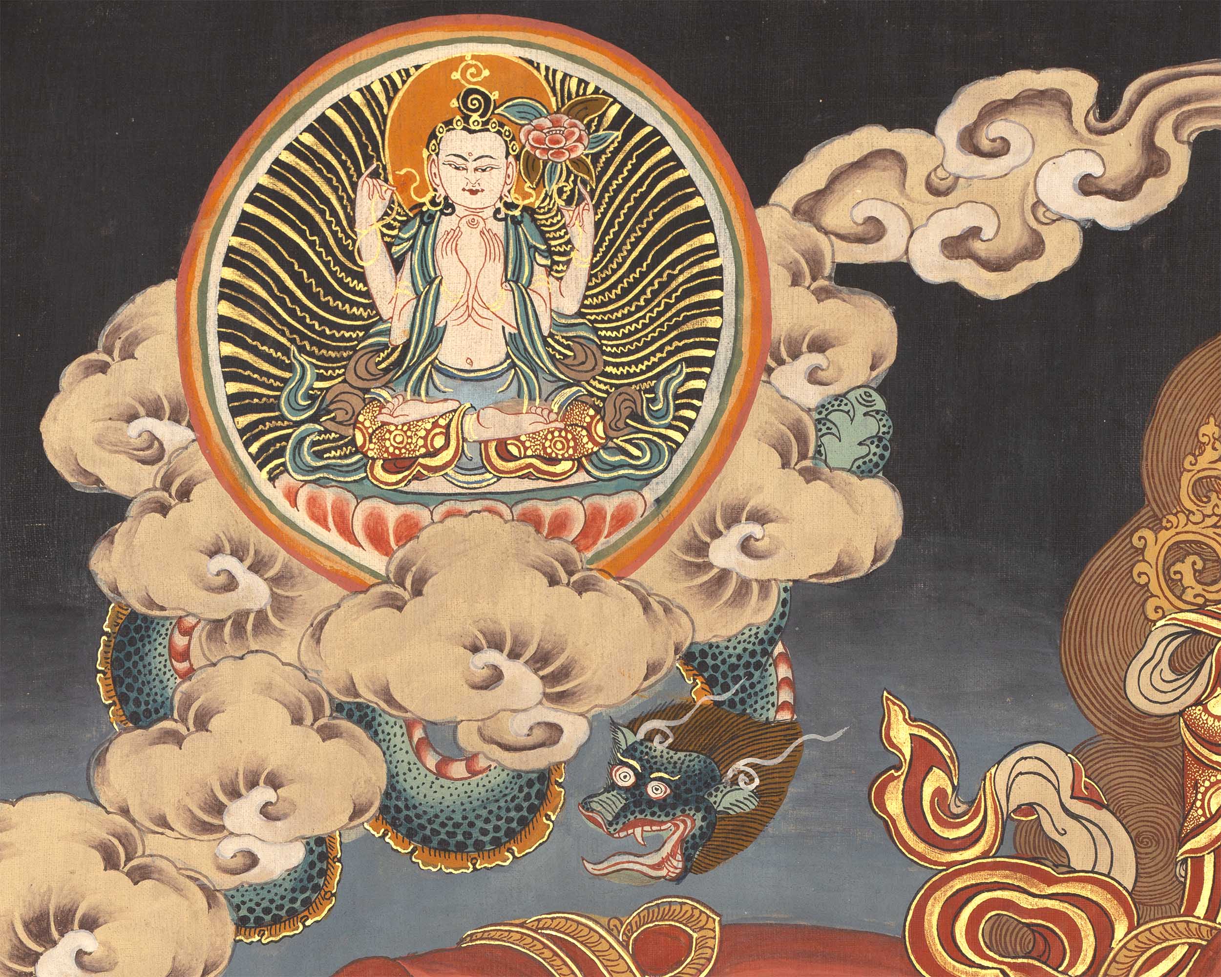 Wheel Of Life Thangka | Hand-Painted Tibetan Buddhist Thangka