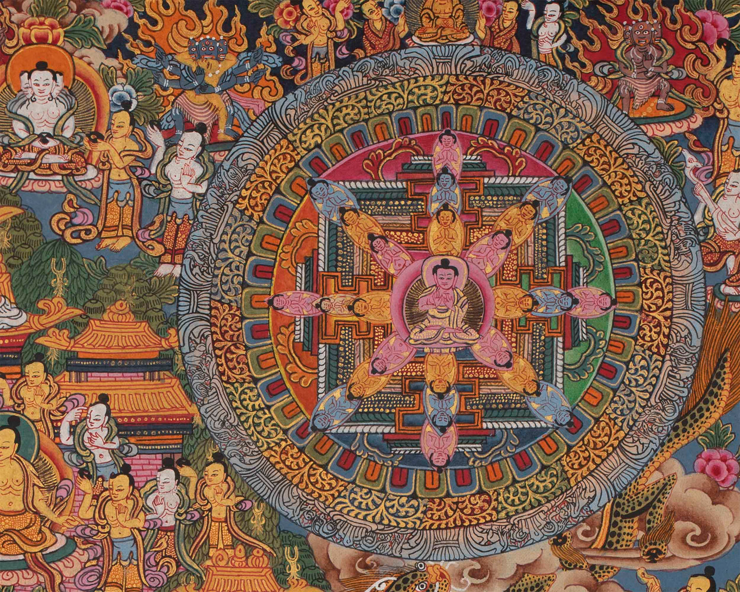 Mandala1000 Armed Lokeshvara | Buddhist Wall Hanging Mandala