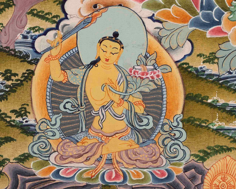 Green Tara | Tibetan Thangka Painting | Wall Decors