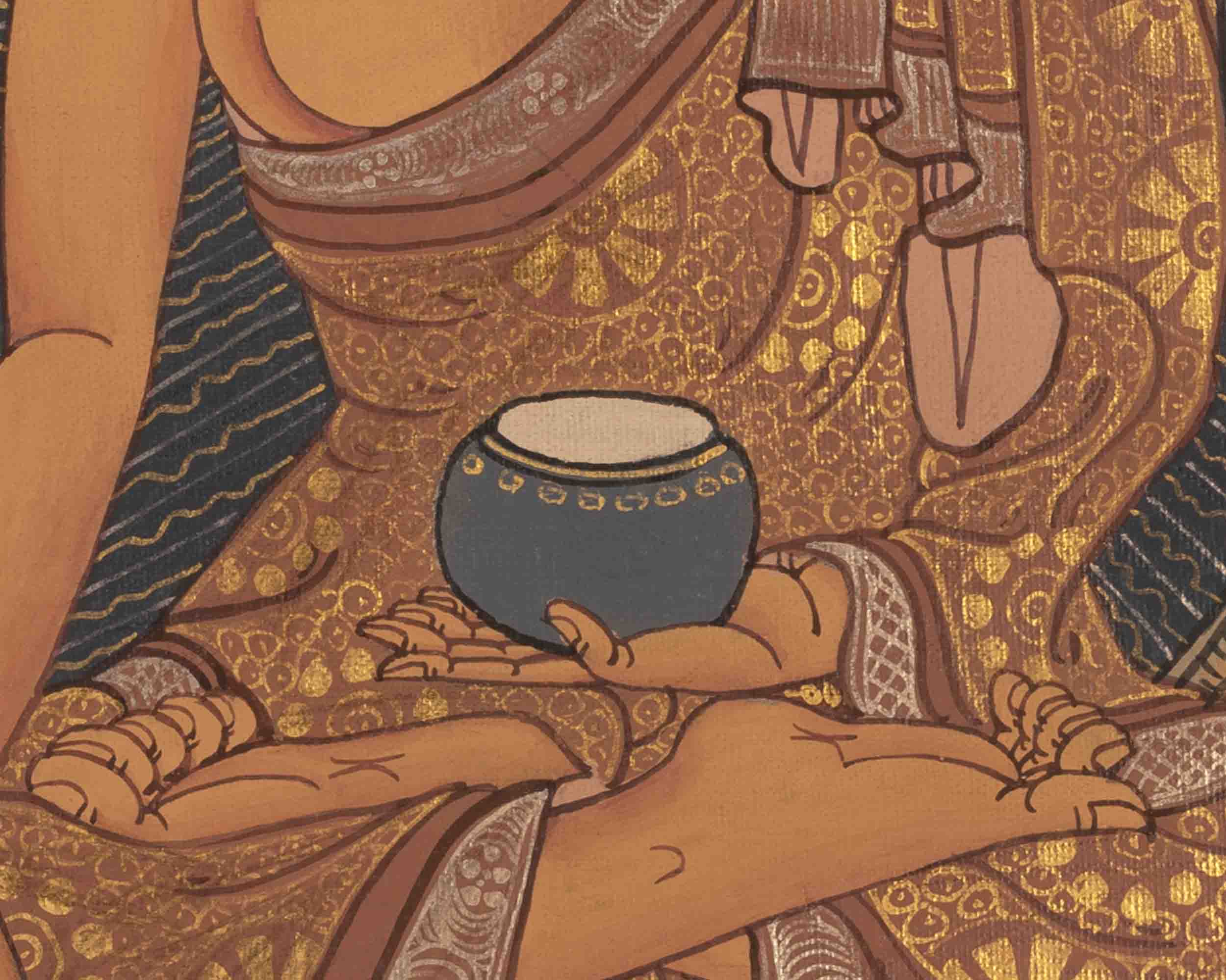Shakyamuni Buddha Thangka | Religious Artwork | Wall Decors