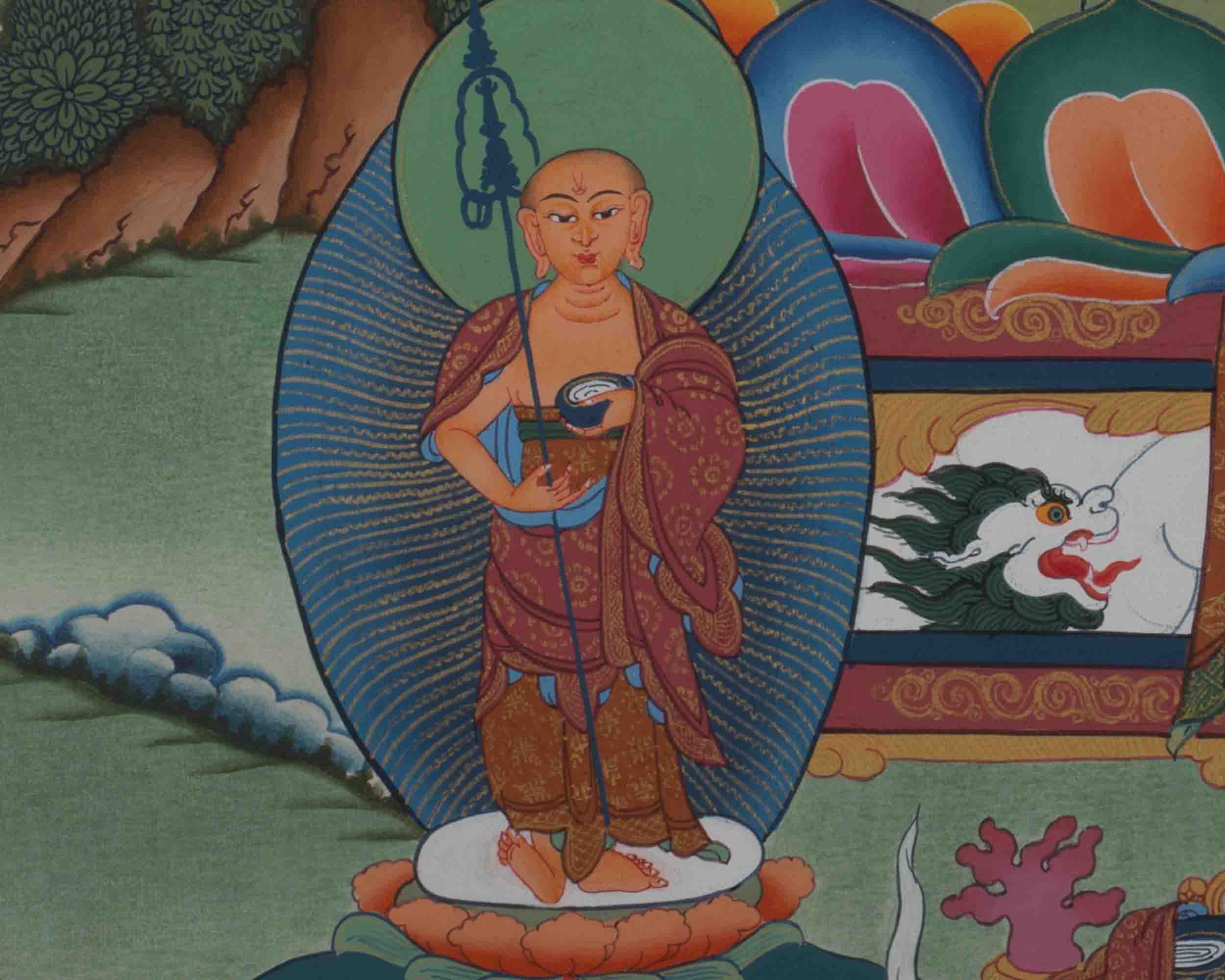 Shakyamuni Buddha Thangka | Wall hanging Decor