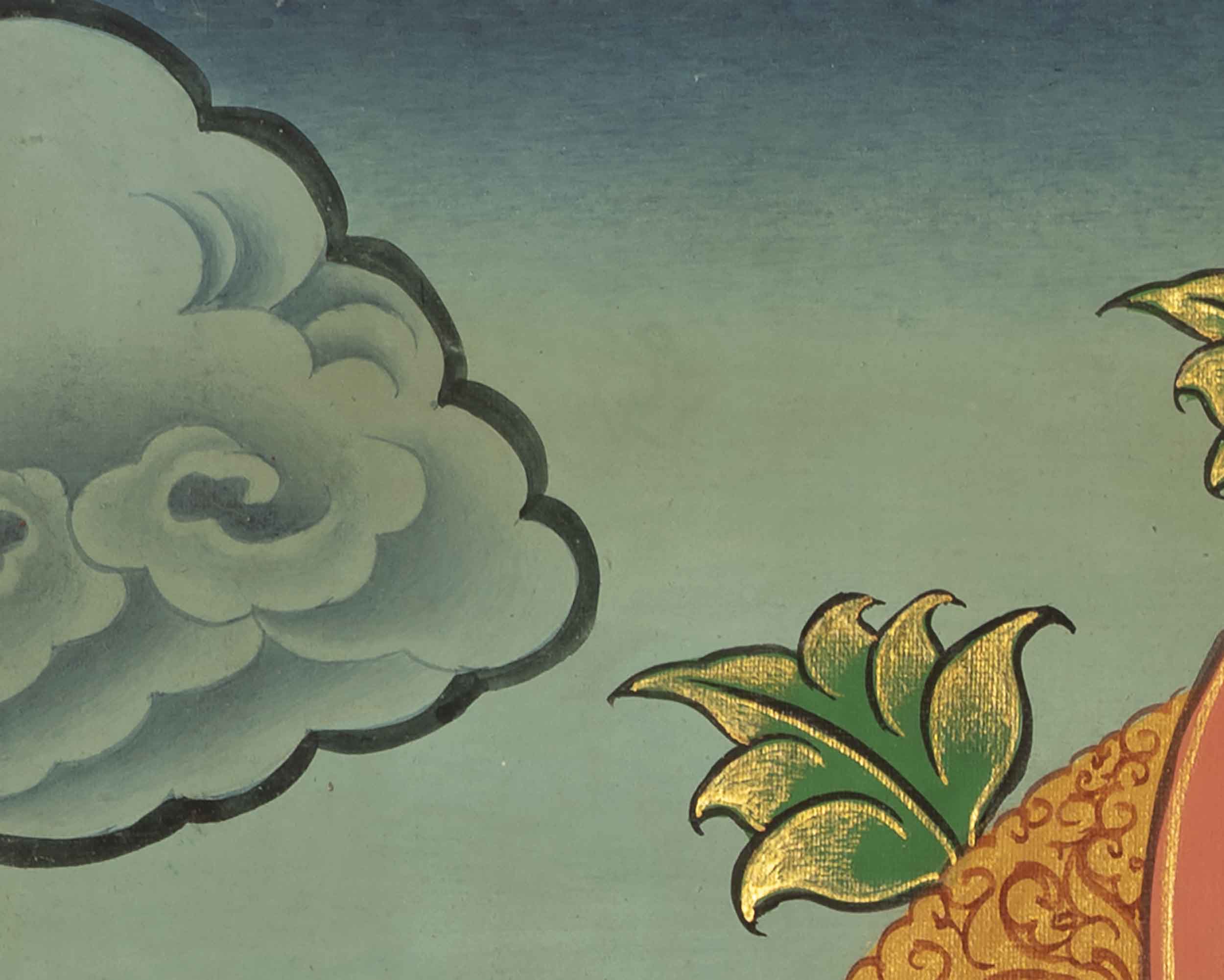 Samantabhadra Yab Yum Buddha | Small Size Original Hand-Painted Thangka