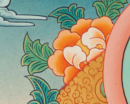 Quality White Tara Thangka | Traditional Buddhist Wall Hanging