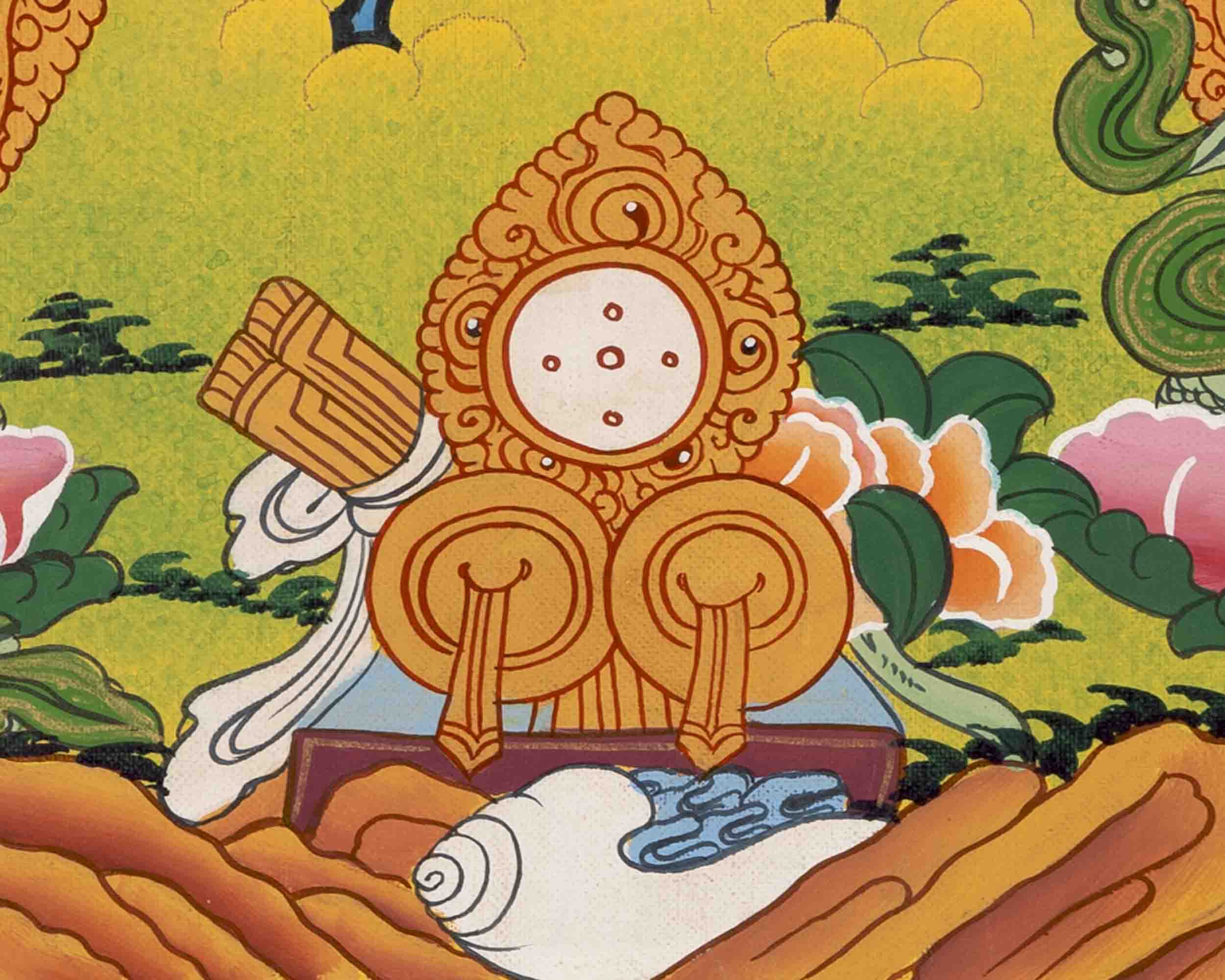 Amitayus Buddha Thangka | Traditional Buddhist Painting | Wall Decors