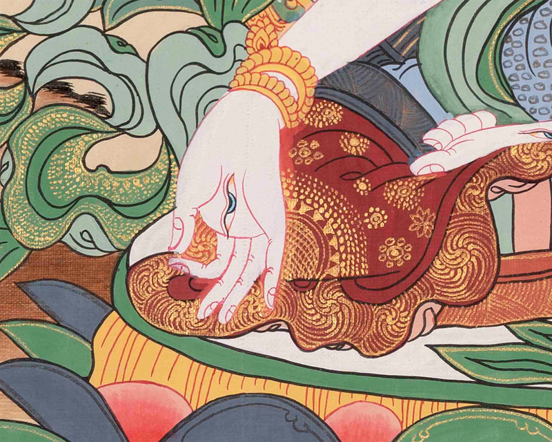 White Tara Thangka | Traditional Tibetan Art | Wall Decor