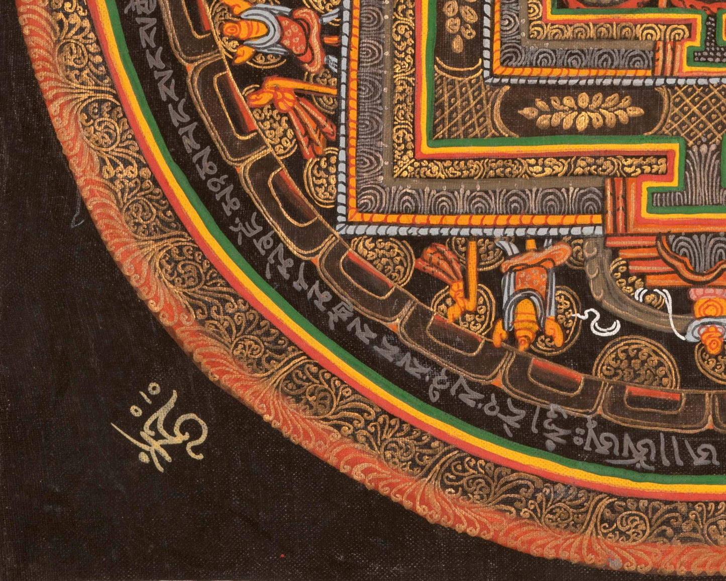 Mantra Mandala Thangka |  Wall Decoration Painting