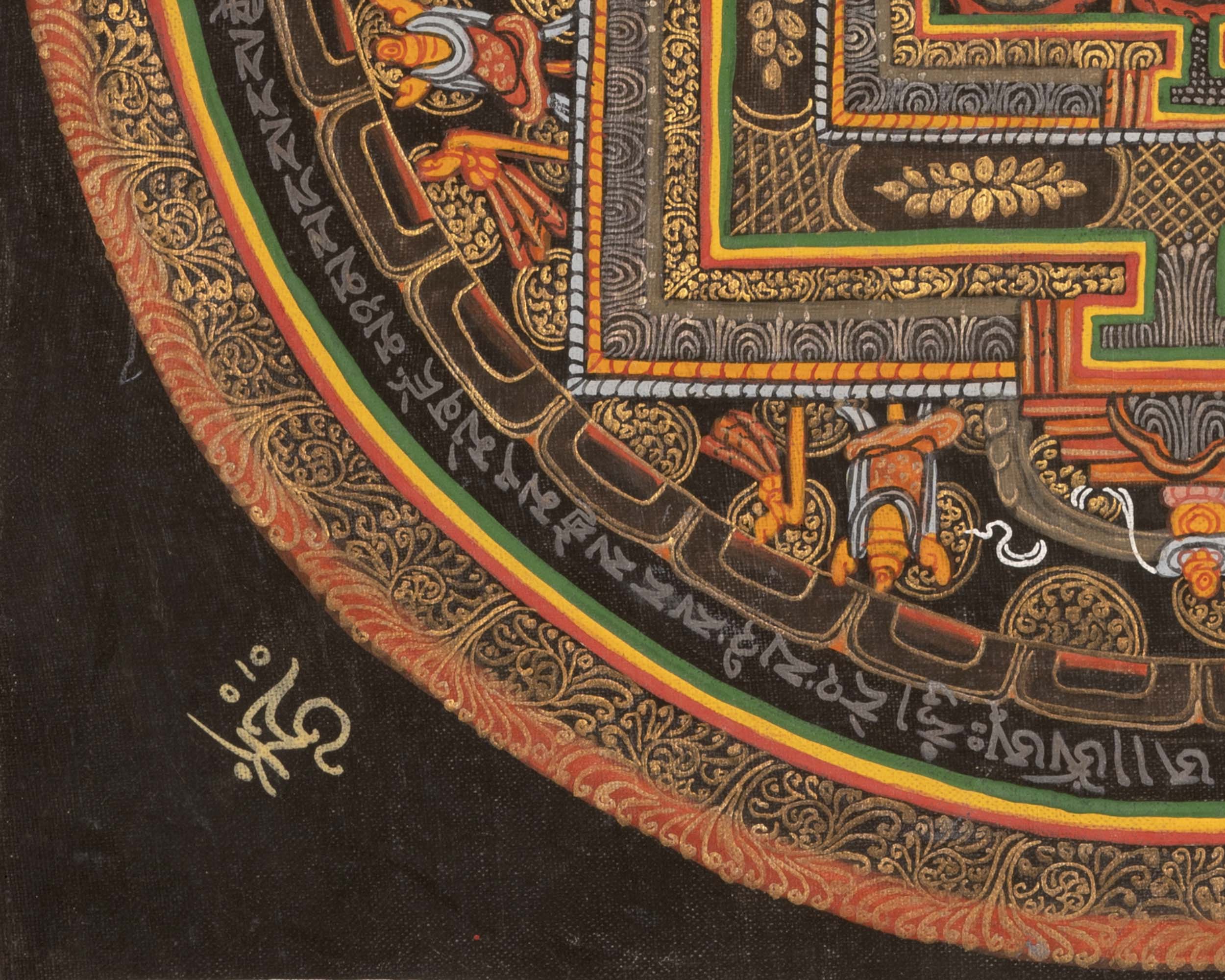 Mantra Mandala Thangka |  Wall Decoration Painting