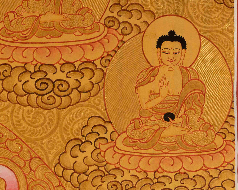 Original Namtose Thangka | Jambhala | Tibetan Buddhism Art