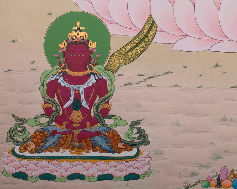 White Tara Thangka | Religious Buddhist Artwork | Wall Hanging Decoration