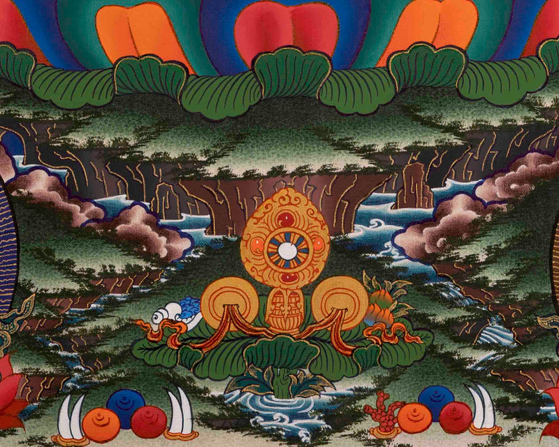 White Tara Thangka | Handpainted Female Bodhisattva | Wall Decors