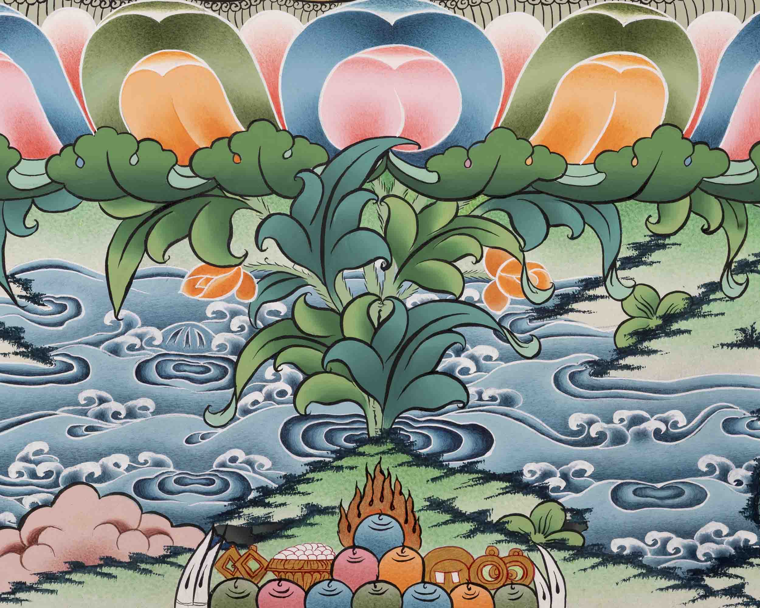 Shakyamuni Buddha Art | Traditional Tibetan Thangka | Wall Decors