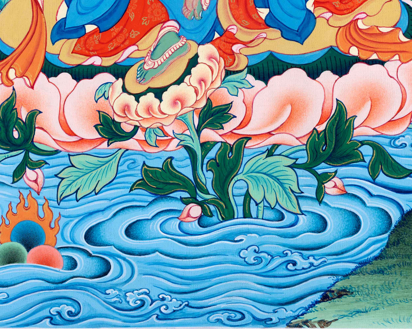 High-Quality Giclee Art Print For Green Tara Chant | Traditional Mother Tara Nepali Art