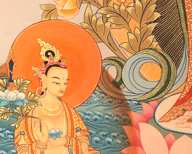 Standing White Tara Print | Digital Printing | Religious Art
