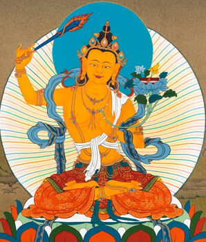 Wisdom Bodhisattva Manjushri Thangka