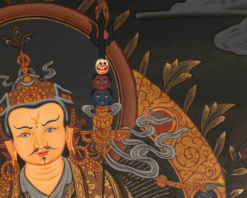 Padmasambhava Rinpoche Thangka | Tibetan Buddhist Art | Wall Decors