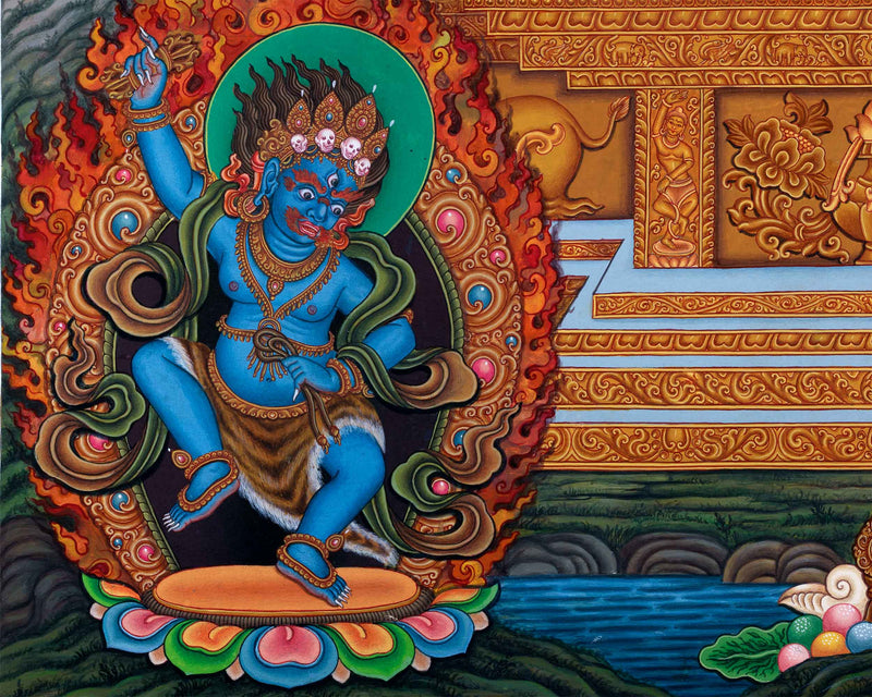 Sacred Presence Dakini Thangka Print | Beautiful Wall Decor of Dakini | Traditional Artwork