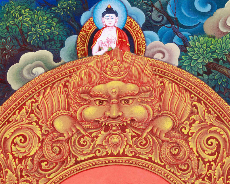 Jetsun Dolma Thangka Print | Goddess Green Tara Art Print | Traditional Wall Decors