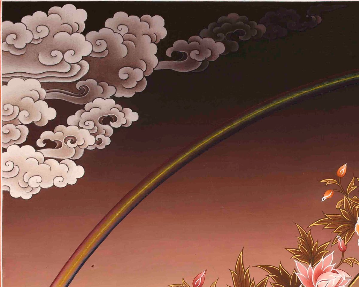 Wisdom Bodhisattva Manjushree | Digital Artwork | Religious Decors
