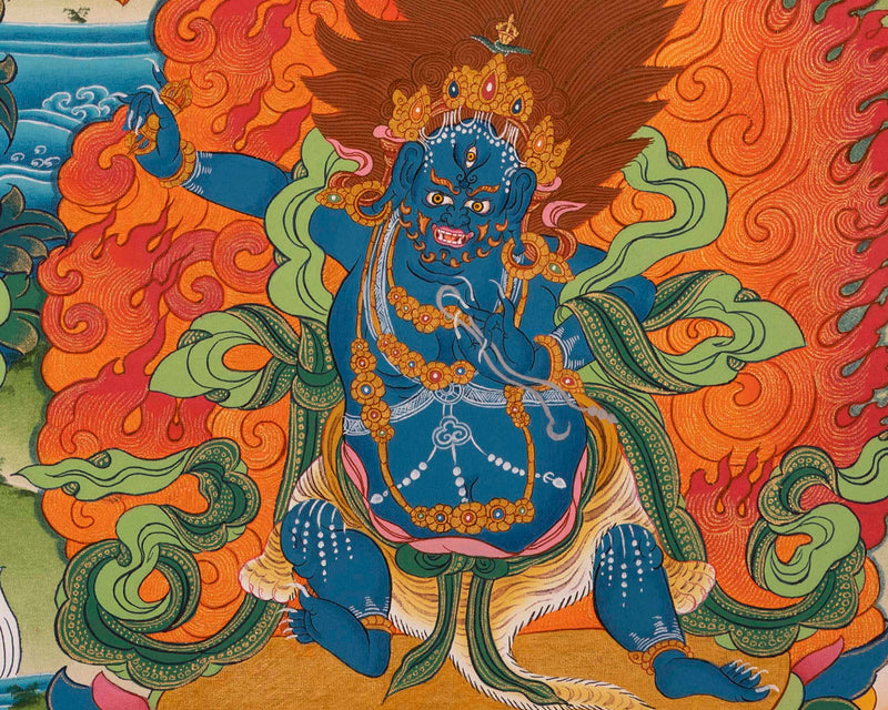 Handpainted Avalokitesvara Thangka | Chengrezig Thangka