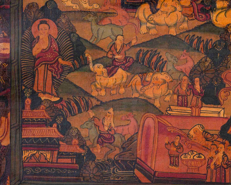 Buddhist Buddha Life Story | Religious Thangka | Wall Decors